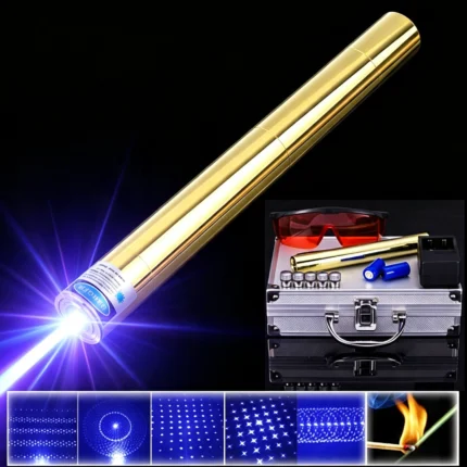 8W Pointeur Laser Professionnel Bleu Longue Portée 30 km