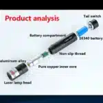 Meilleur Vente Pointeur Laser Vert 850 DJ Avec Interrupteur