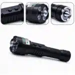 2 en 1 Lampe Torche LED Laser Vert 200mw Puissant Rechargeable