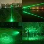 2 en 1 Lampe Torche LED Laser Vert 200mw Puissant Rechargeable