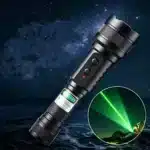 2 en 1 Lampe Torche LED Laser Vert 200mw Puissant Rechargeable